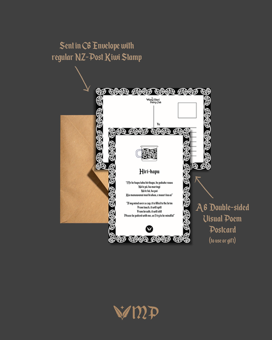 Visual Poem Postcard (A6 size) (One-off or Recurring Monthly Subscription)