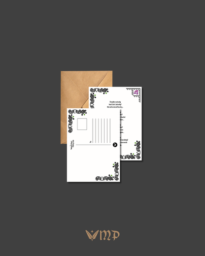 Issue 001 Visual Poem Postcard (A6 size)