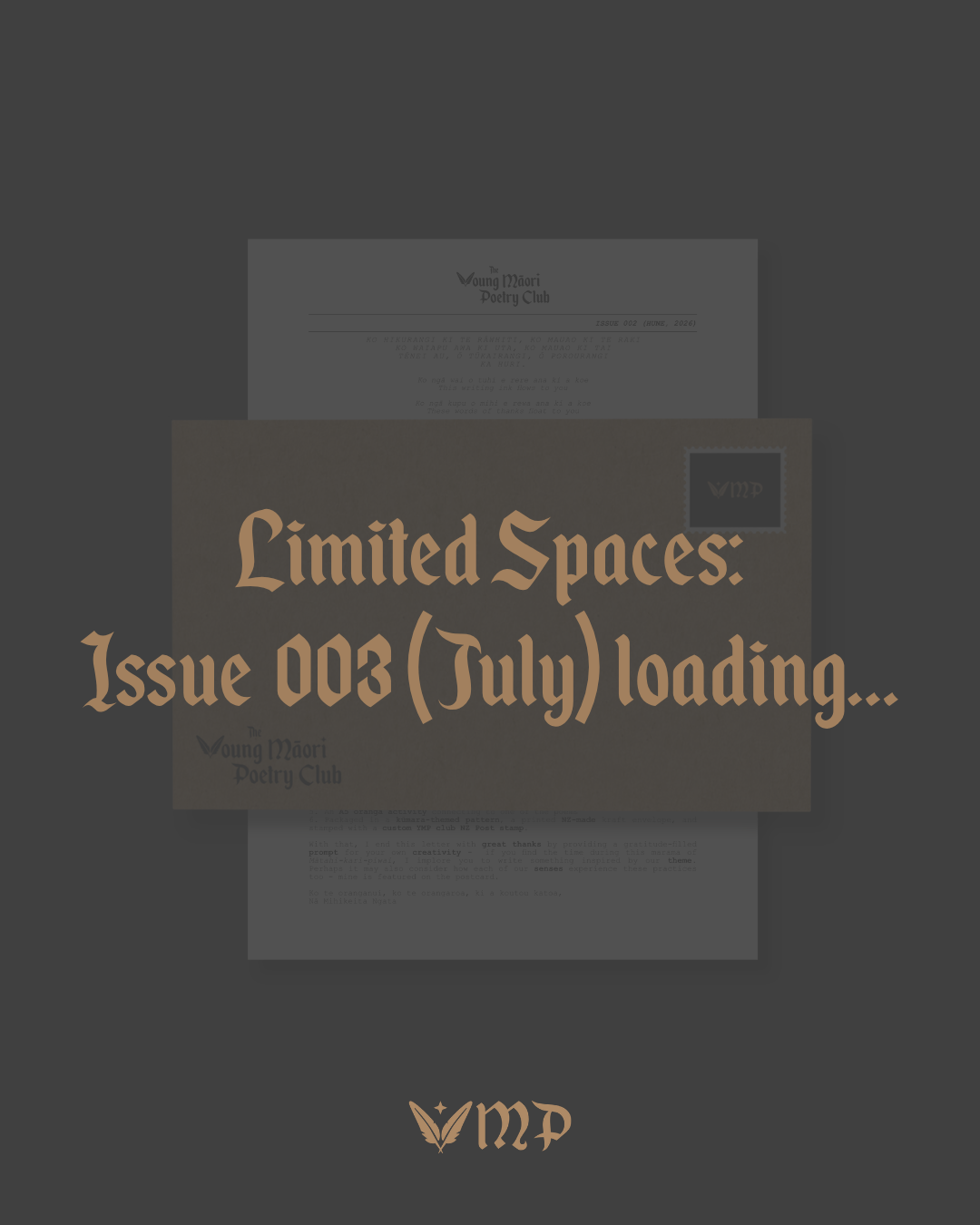 Full Issue for the "Young Māori Poetry" Mail Club (One-off Purchase or Recurring Monthly)